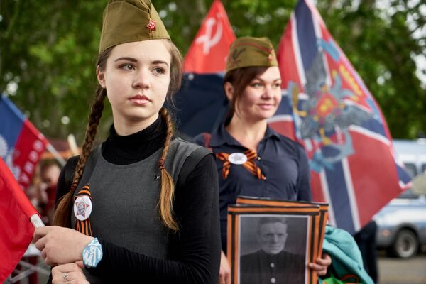 Участницы акции Бессмертный полк в Риме. 5 мая 2018 Участницы акции Бессмертный полк в Риме. 5 мая 2018