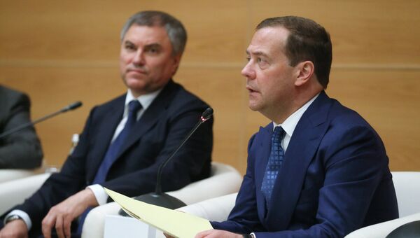 Исполняющий обязанности председателя правительства РФ Дмитрий Медведев. Архивное фото