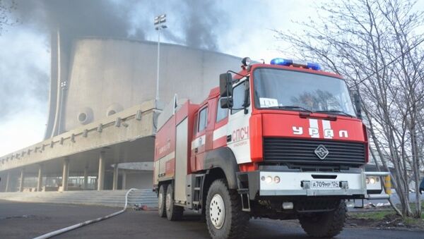 Пожар во Дворце спорта в Красноярске. 8 мая 2018