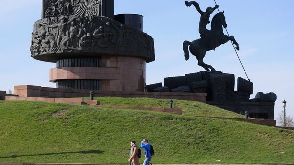 Монумент Победы на Поклонной горе. Архивное фото