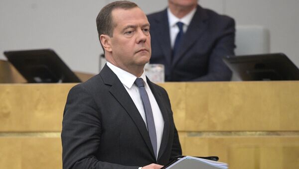 Исполняющий обязанности председателя правительства РФ Дмитрий Медведев. Архивное фото