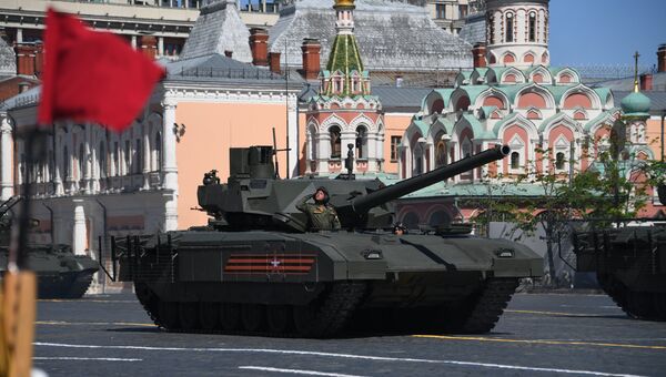 Танк Т-14 Армата на военном параде, посвященном 73-й годовщине Победы в ВОВ