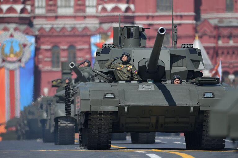 Танк Т-14 Армата на военном параде, посвященном 73-й годовщине Победы в ВОВ