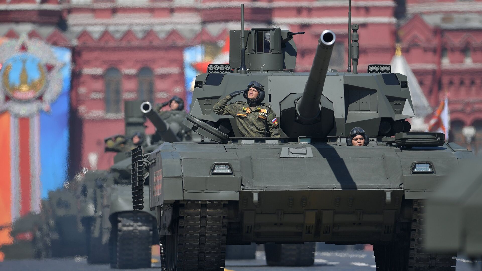 Танк Т-14 Армата на военном параде, посвященном 73-й годовщине Победы в ВОВ - РИА Новости, 1920, 16.01.2021