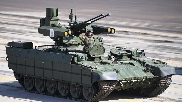 Боевая машина поддержки танков Терминатор. архивное фото