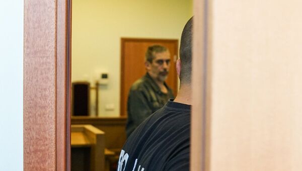 Владимир Линдерман на заседании суда в Риге
