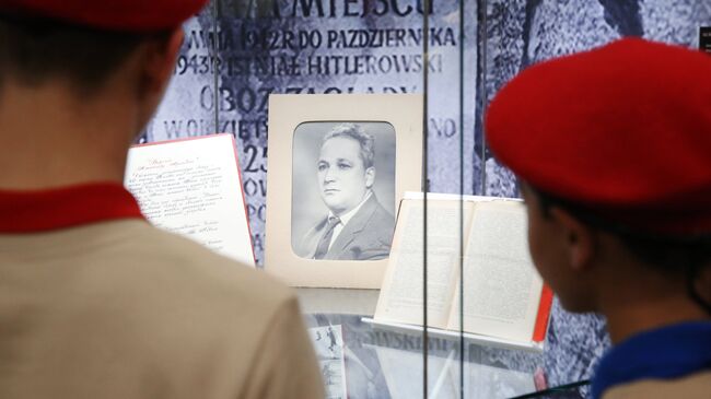 Открытие выставки Александр Печерский как символ сопротивления фашизму в Музее Победы в Москве