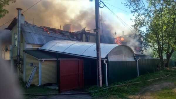 Пожар в городском округе Мытищи