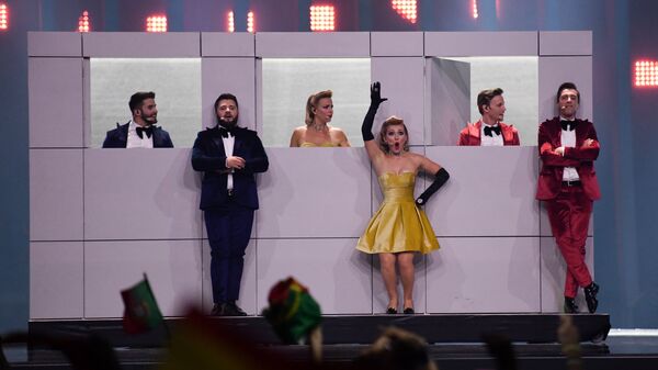 Молдавская группа DoReDos в финале конкурса Евровидение. 12 мая 2018