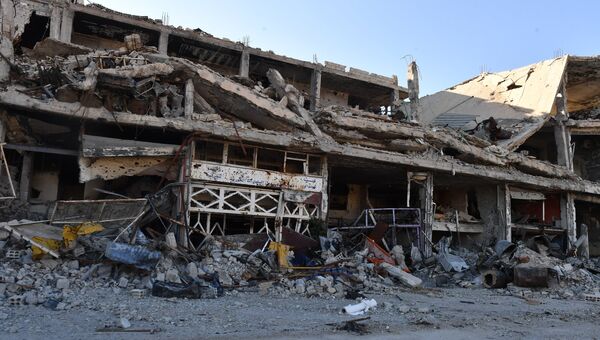 Разрушенные строения в Сирии. Архивное фото
