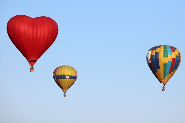 Воздушные шары на фестивале воздухоплавания Абинская Ривьера в Абинском районе Краснодарского края