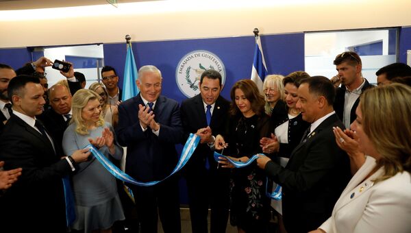 Церемония открытия посольства Гватемалы в Иерусалиме. 16 мая 2018