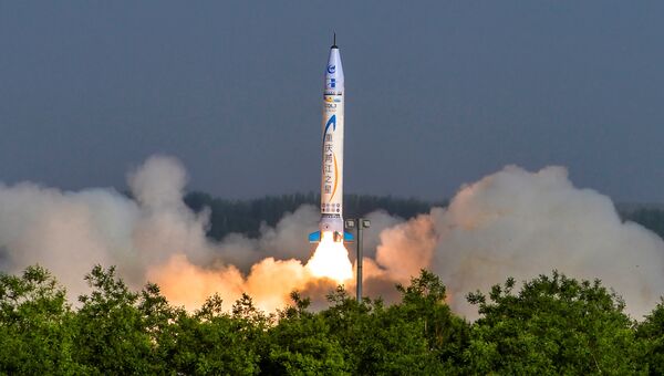 Испытание первой коммерческой ракеты фирмы OneSpace Technology, Китай. 17 мая 2018