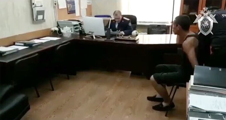 Допрос подозреваемого в нападении на пенсионерку в Москве