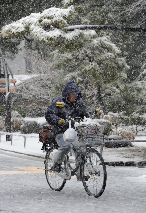 Велосипедист в Японии