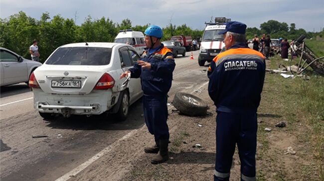 ДТП с участием 3-х легковых автомобилей на автодороге Ростов-Волгодонск. 20 мая 2018