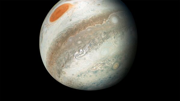 Новая фотография Юпитера, полученная зондом Juno