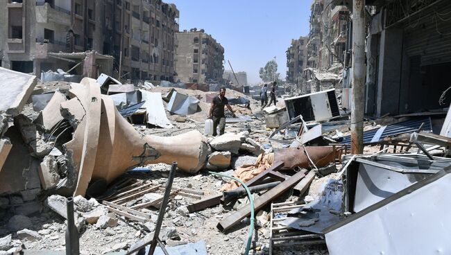 Разрушенные дома, Сирия. Архивное фото