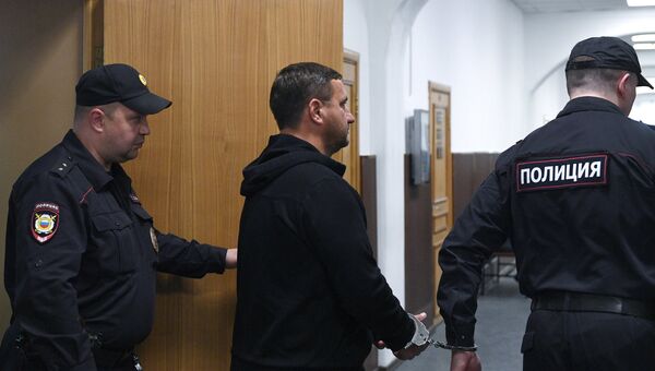 Бывший мэр Ялты Андрей Ростенко в Басманном районном суде Москвы. Архивное фото