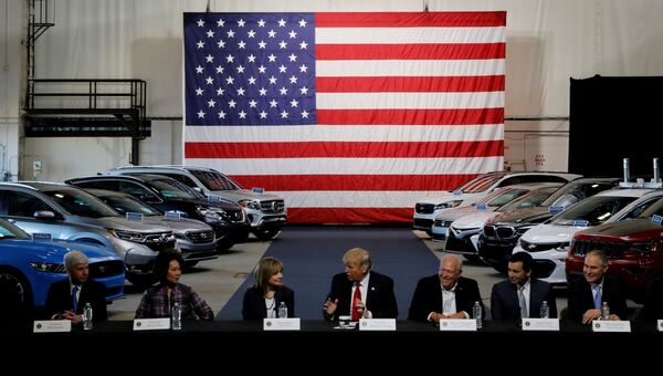 Встреча президента США Дональда Трампа с лидерами американской автомобильной промышленности. Архивное фото