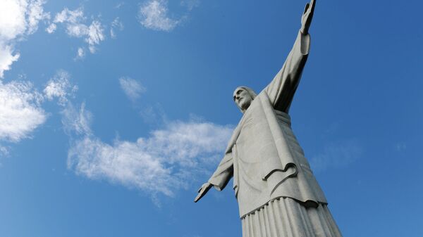 Статуя Христа-Искупителя на горе Корковаду в Рио-де-Жанейро