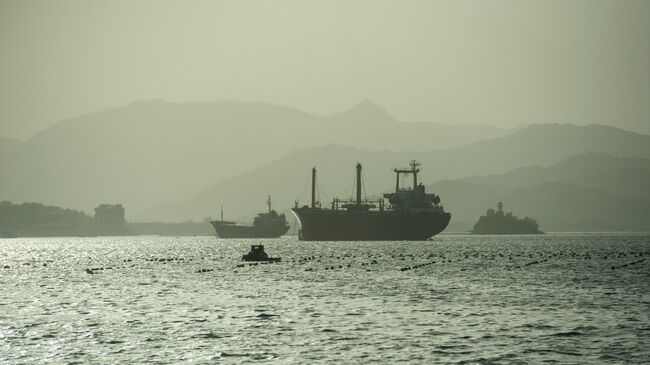 Вид с набережной на корабли в акватории Вонсана