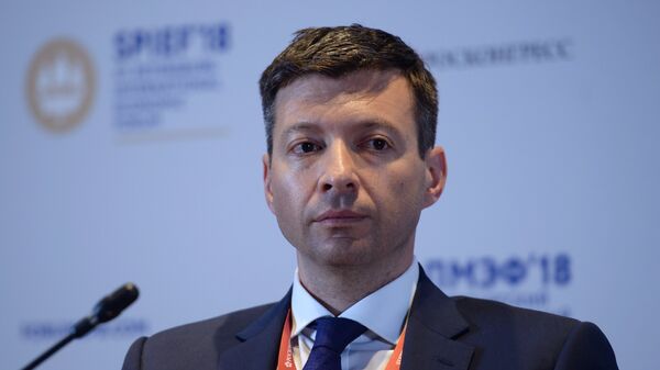 Финансовый директор компании Яндекс Грег Абовский на Петербургском международном экономическом форуме. 25 мая 2018