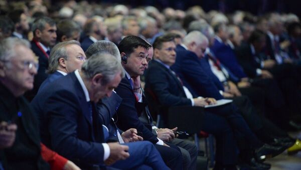 Губернатор Московской области Андрей Воробьев на Петербургском международном экономическом форуме