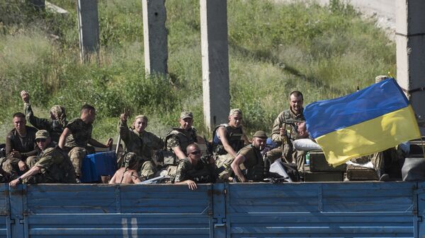 Украинские военные в Луганской области. Июнь 2018