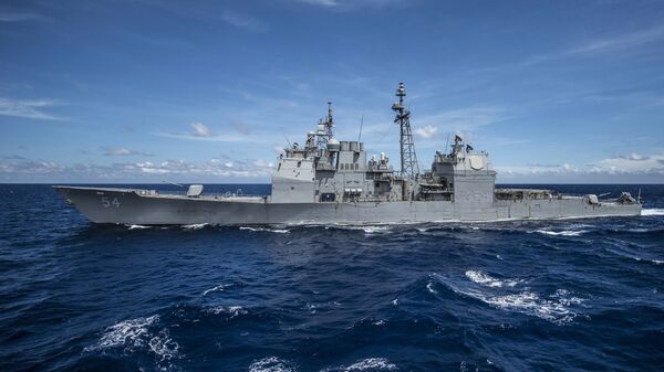 Американский крейсер в Южно-Китайском море