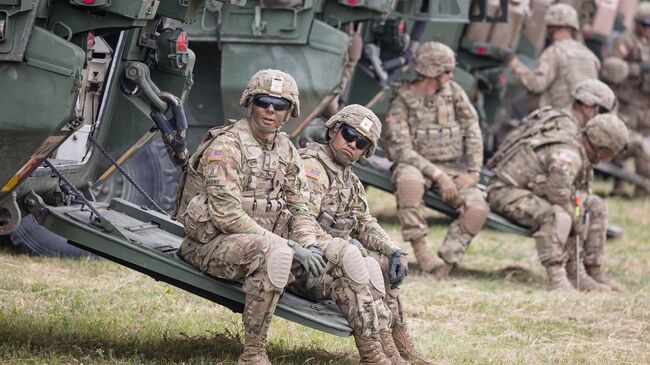 Американские военные во время учений в Польше. Архивное фото