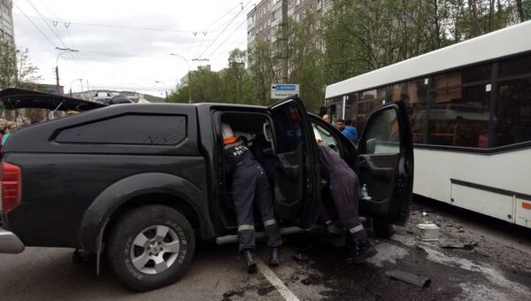 ДТП с автобусом в Мурманске. 28 мая 2018