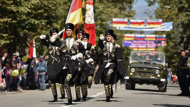 Празднование провозглашения независимости Южной Осетии. Архивное фото