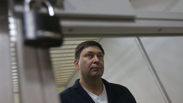 Кирилл Вышинский во время рассмотрения апелляции на арест в Херсонском суде. Архивное фото