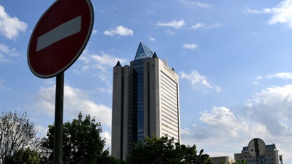 Здание компании Газпром в Москве. Архивное фото