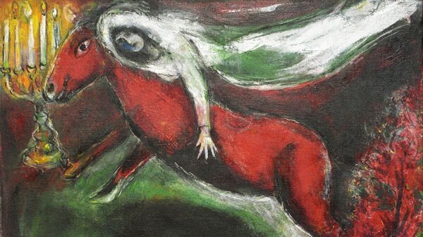 Репродукция картины Ноктюрн работы художника Марка Шагала