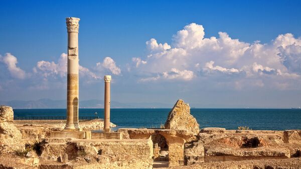 Руины города Карфаген, Тунис