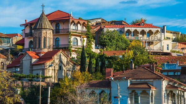 Город Тбилиси, Грузия. Архивное фото