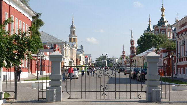 Пешеходная улица в городе Коломна