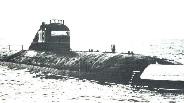 Атомная подводная лодка К-3 Ленинский комсомол (проекта 627). Архивное фото
