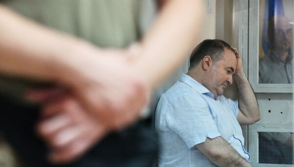 Директор украинского предприятия по производству оружия Борис Герман, обвиняемый в организации покушения на журналиста Аркадия Бабченко в Киеве, на судебном заседании. Архивное фото