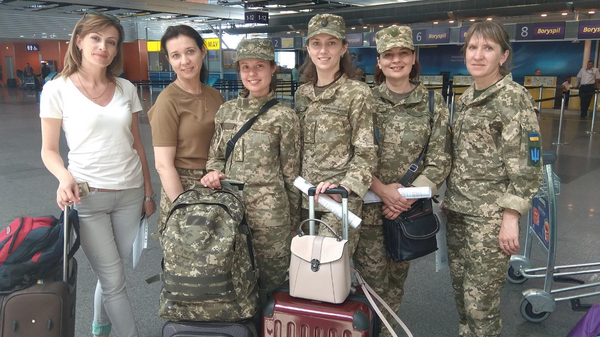 Группа служащих ВСУ, прибывшая для трехнедельной реабилитации в Эстонии
