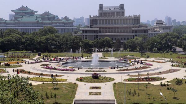 Парк фонтанов Мансудэ в Пхеньяне