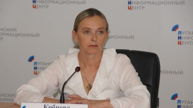 Руководитель рабочей группы самопровозглашенной Луганской народной республики по обмену военнопленных Ольга Кобцева