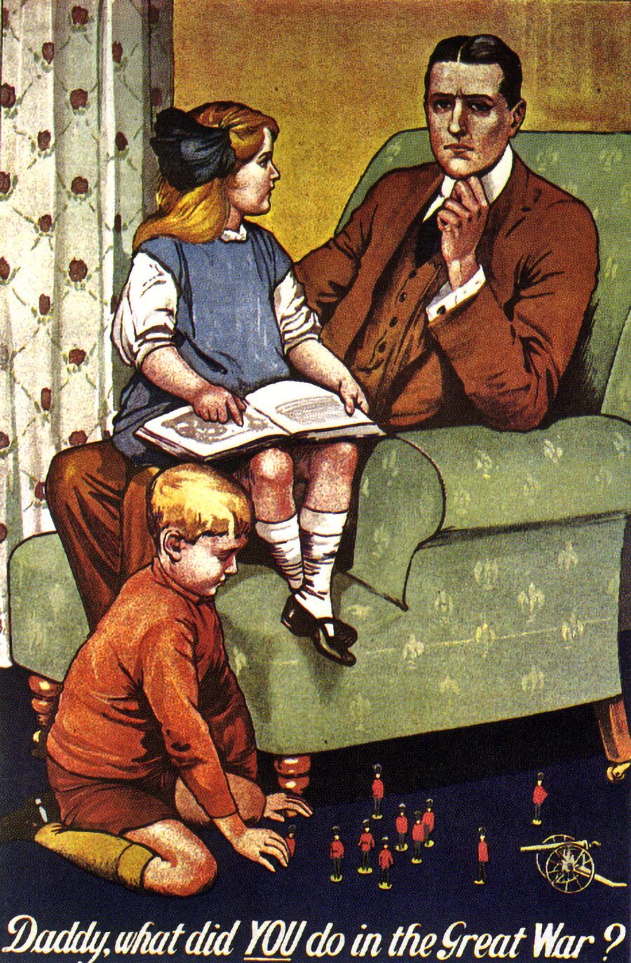 Агитационный плакат времен Первой мировой войны. Великобритания, 1915
