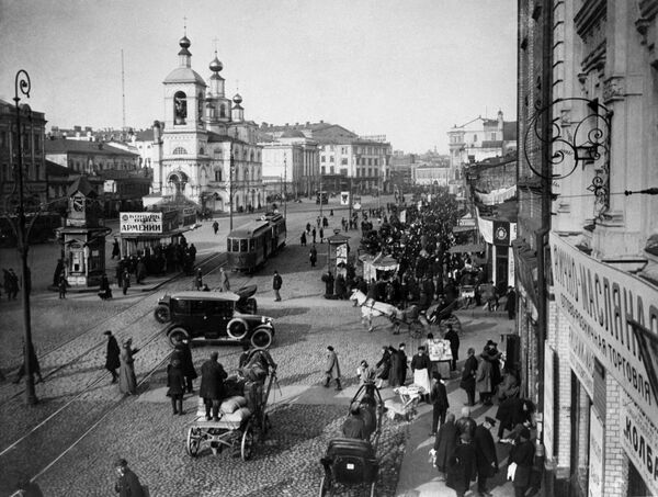 Старая Москва. Охотный ряд, 1925 г