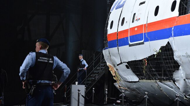 Представление доклада об обстоятельствах крушения лайнера Boeing 777 Malaysia Airlines (рейс MH17) на Востоке Украины. Архивное фото