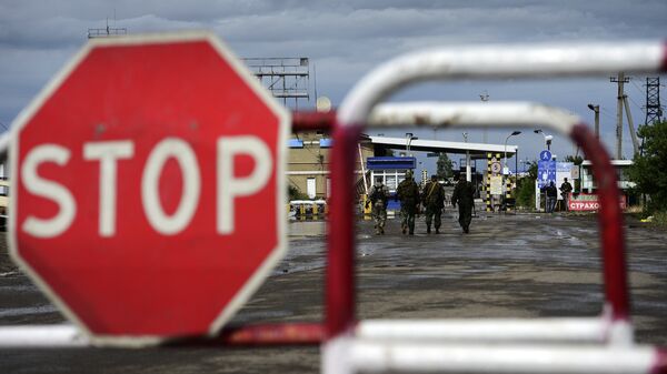 Пограничный пункт пропуска на границе России и Украины. Архивное фото