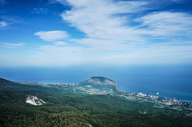Вид на Крымский природный заповедник Вид на Крымский природный заповедник