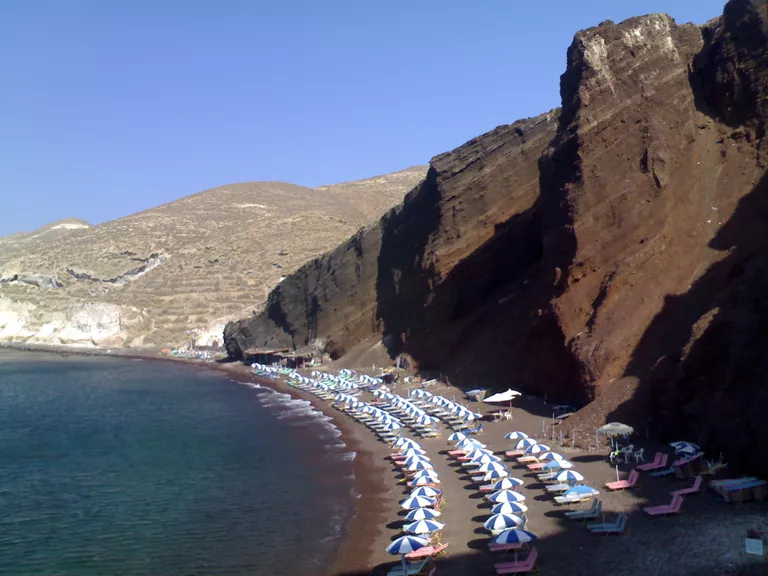 Красный пляж Akrotiri Красный пляж Akrotiri